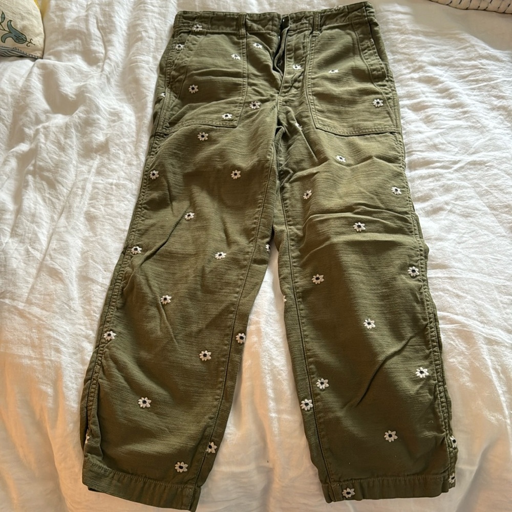 Madewell floral embroidery pants